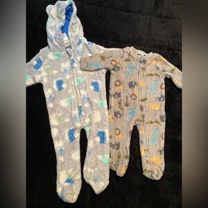 Adorable Kids Dinosaur and Safari Footies